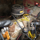 Fresh wires and hoses.